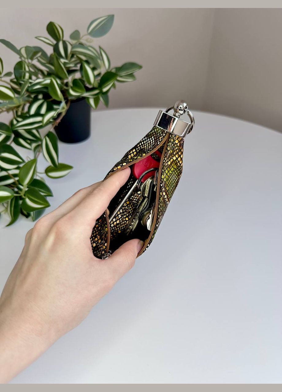 Ключниця шкіряна для звичайних ключів на блискавці з кільцем VI&VA (294983650)