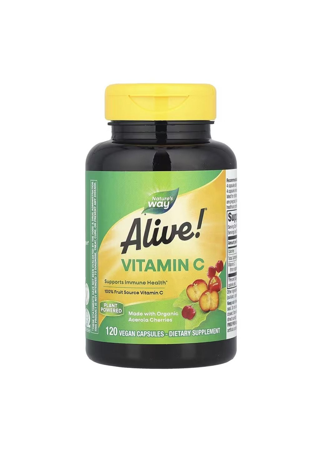 Комплекс вітаміну C Alive! Vitamin C - 120 vcaps Nature's Way (364201643)