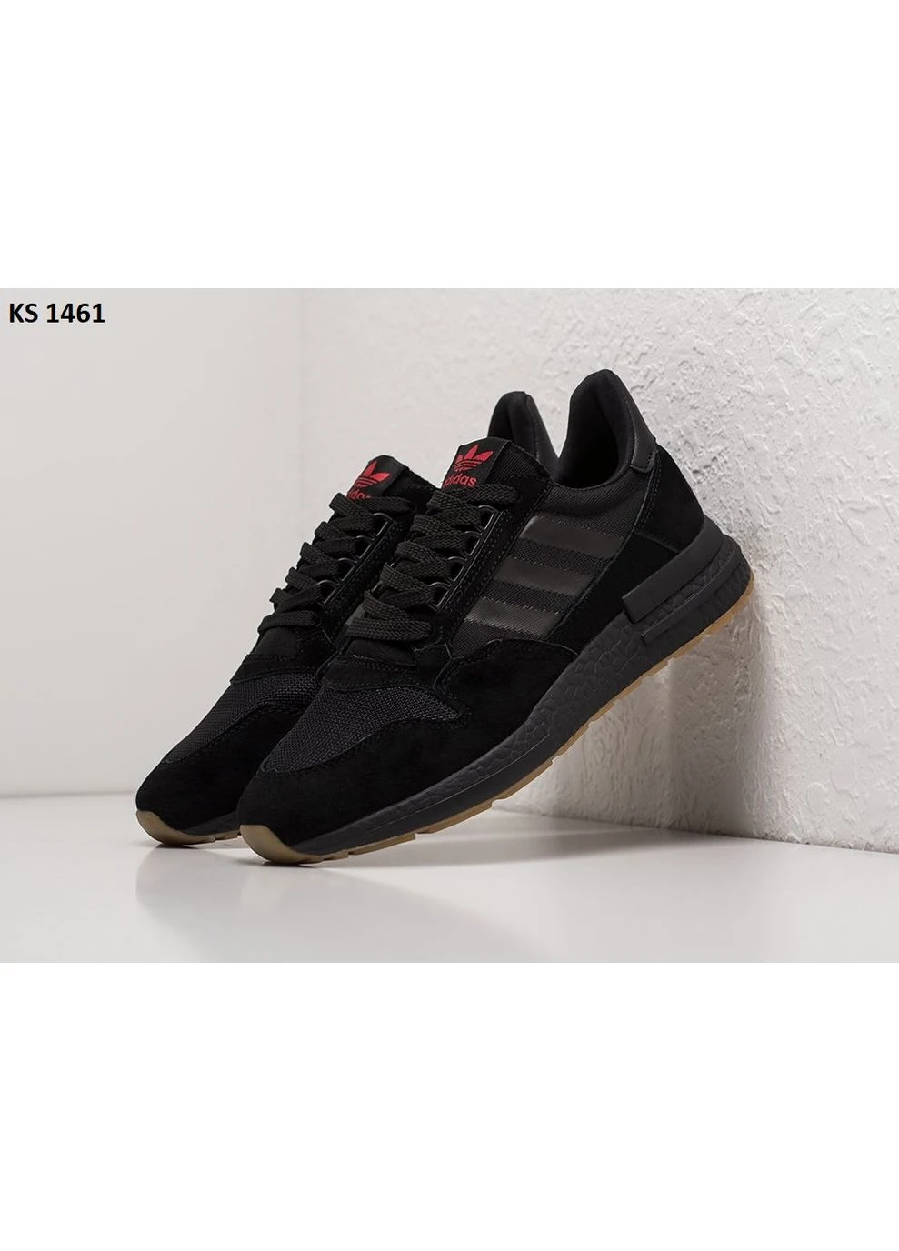 Черные летние кроссовки adidas originals zx500 rm completely black адидас зх 500 No Brand
