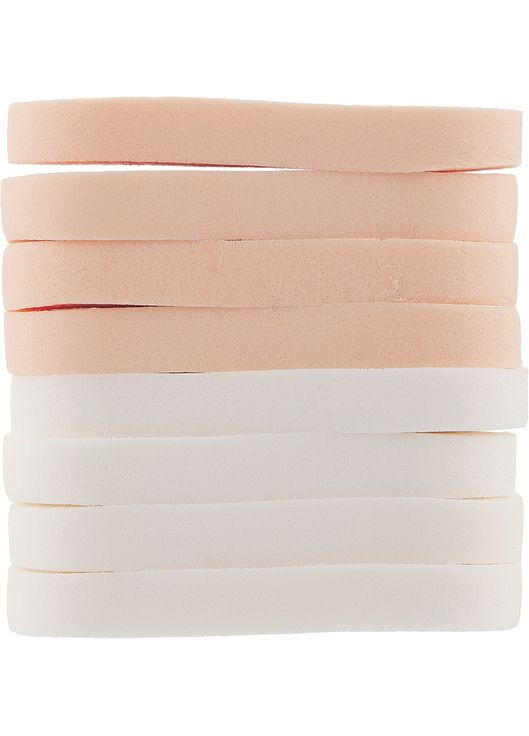 Спонж CS059BW для макияжа 8в1 квадрат, белый + бежевый Sponge 8шт (1047128-27070015) Cosmo shop (361931524)
