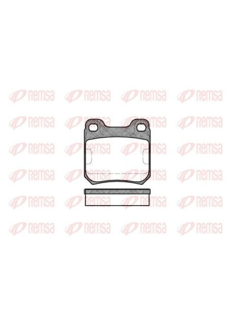 Колодки тормозные дисковые ЗАДН OPEL OMEGA A-94,OMEGA B 94-,VECTRA B 95-;SAAB 900 93-,9-3 98-,9-5 97- 0239.00-ua Remsa (342413993)