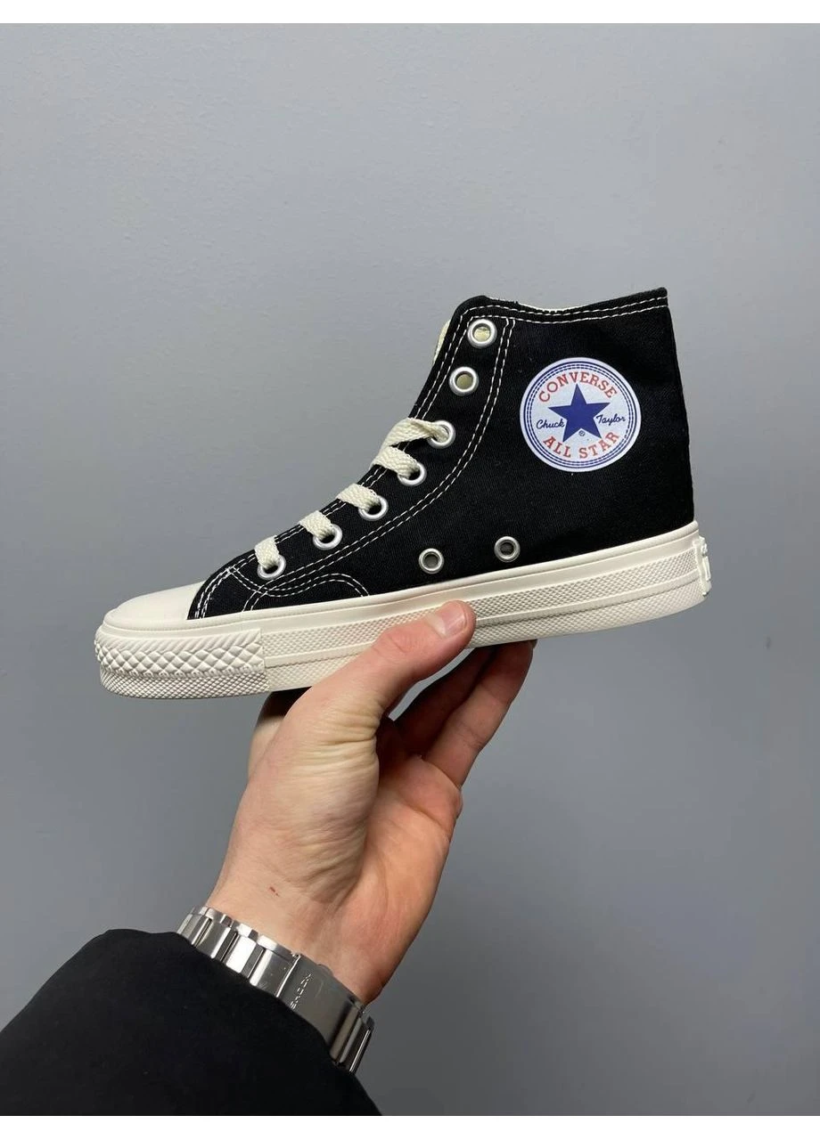 КРОССОВКИ ЖЕНСКИЕ CONVERSE COMME DES GARÇONS PLAY X КОНВЕРС No Brand комбинированные демисезоны (391063562)