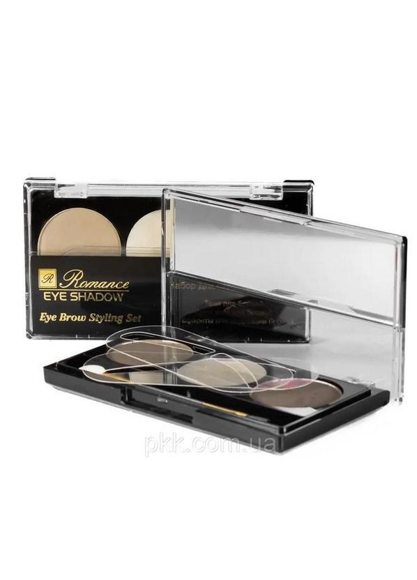 Набір для корекції брів Eye Brow Styling Set YEB-83, 06 Світлий сіро-коричневий віск кремовий Romance (311947640)