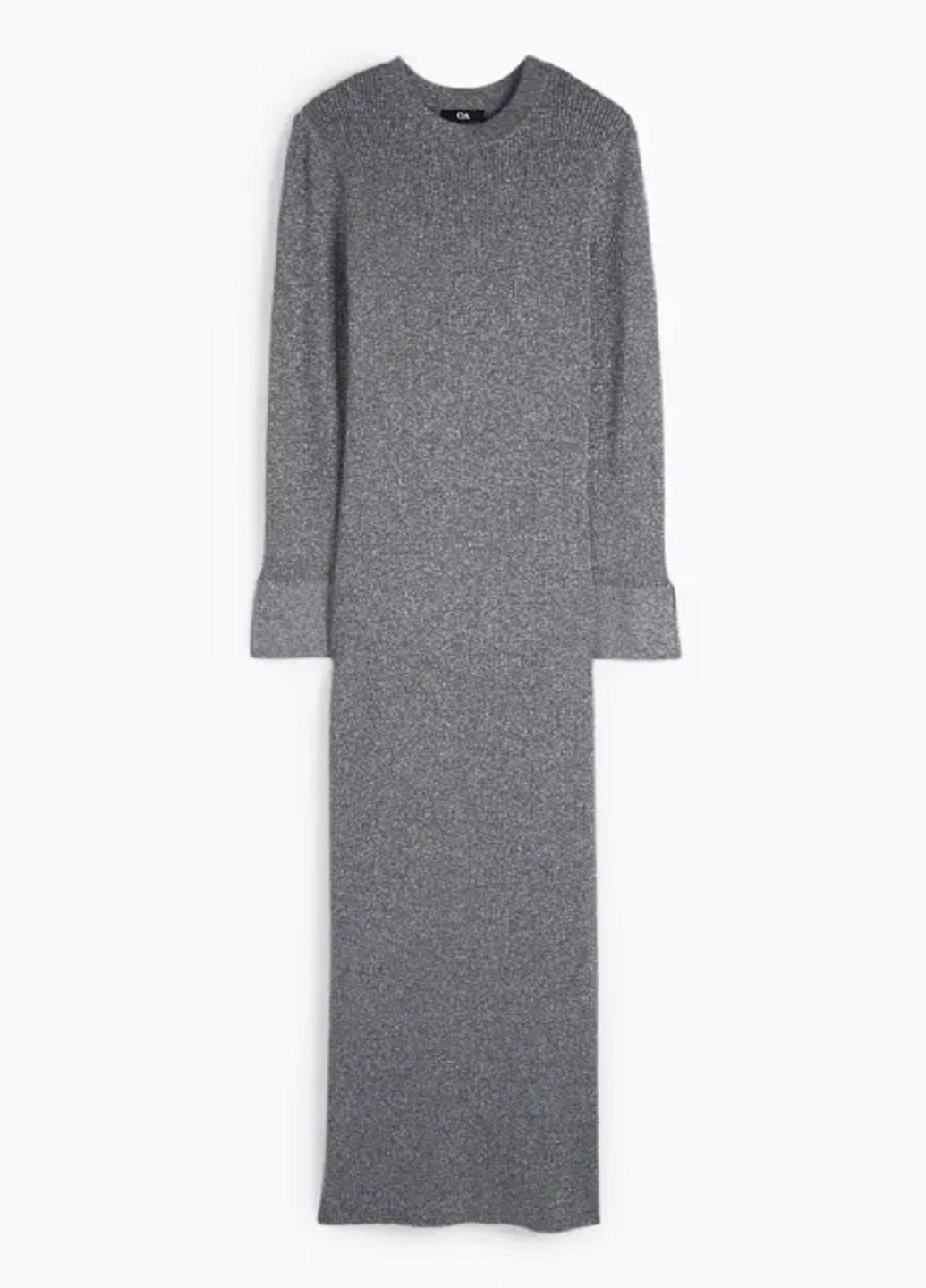 Темно-серое платье C&A однотонное