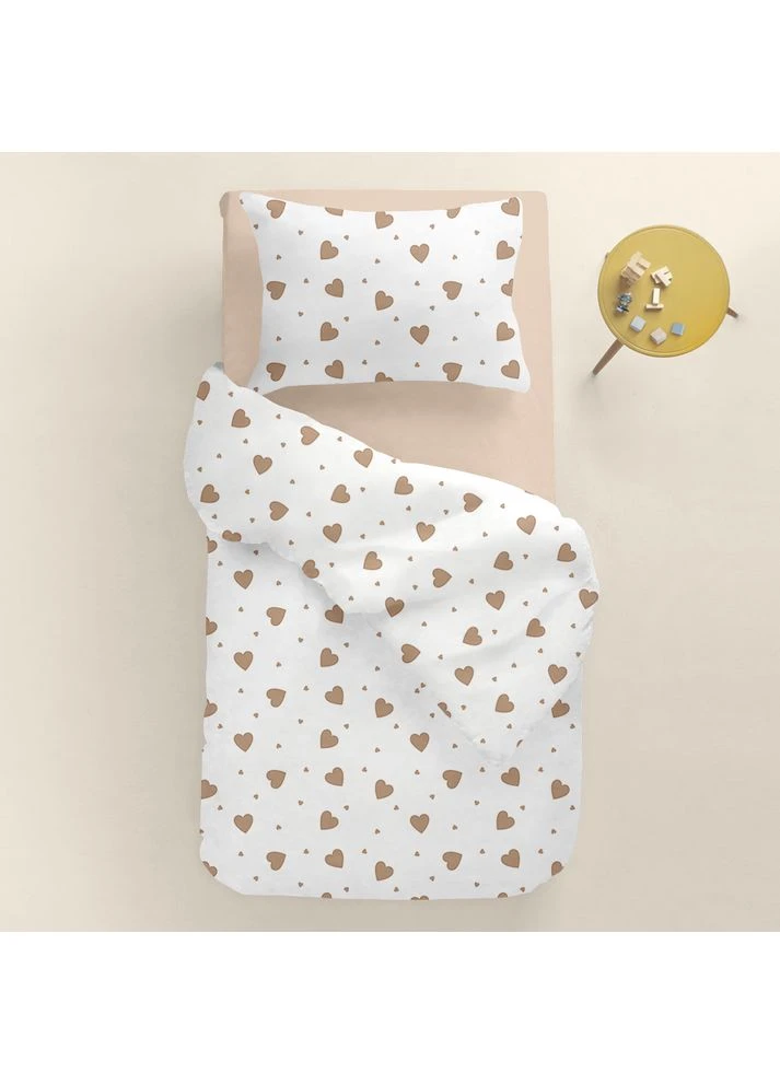 Пододеяльник полуторный 160х220 BEIGE HEARTS (4822052397923) Cosas (391068259)