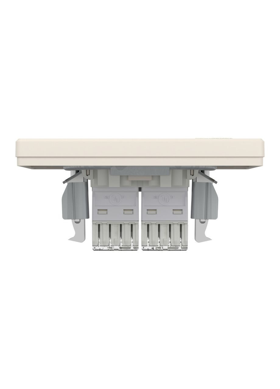 Розетка комп'ютерна rj45 подвійна utp кат. 5е, крем, Asfora, EPH4400123 Schneider (372582382)