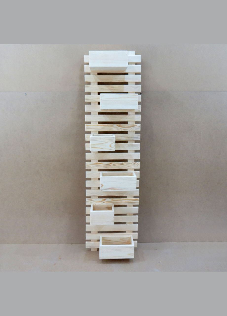 Полка настенная для цветов из дерева Жуан бланже (ЦВС-002301) No Brand (328227061)