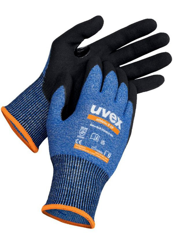 Захисні рукавиці Athletic B XP (L/ ) легкі від порізів (41002) Uvex (318093173)