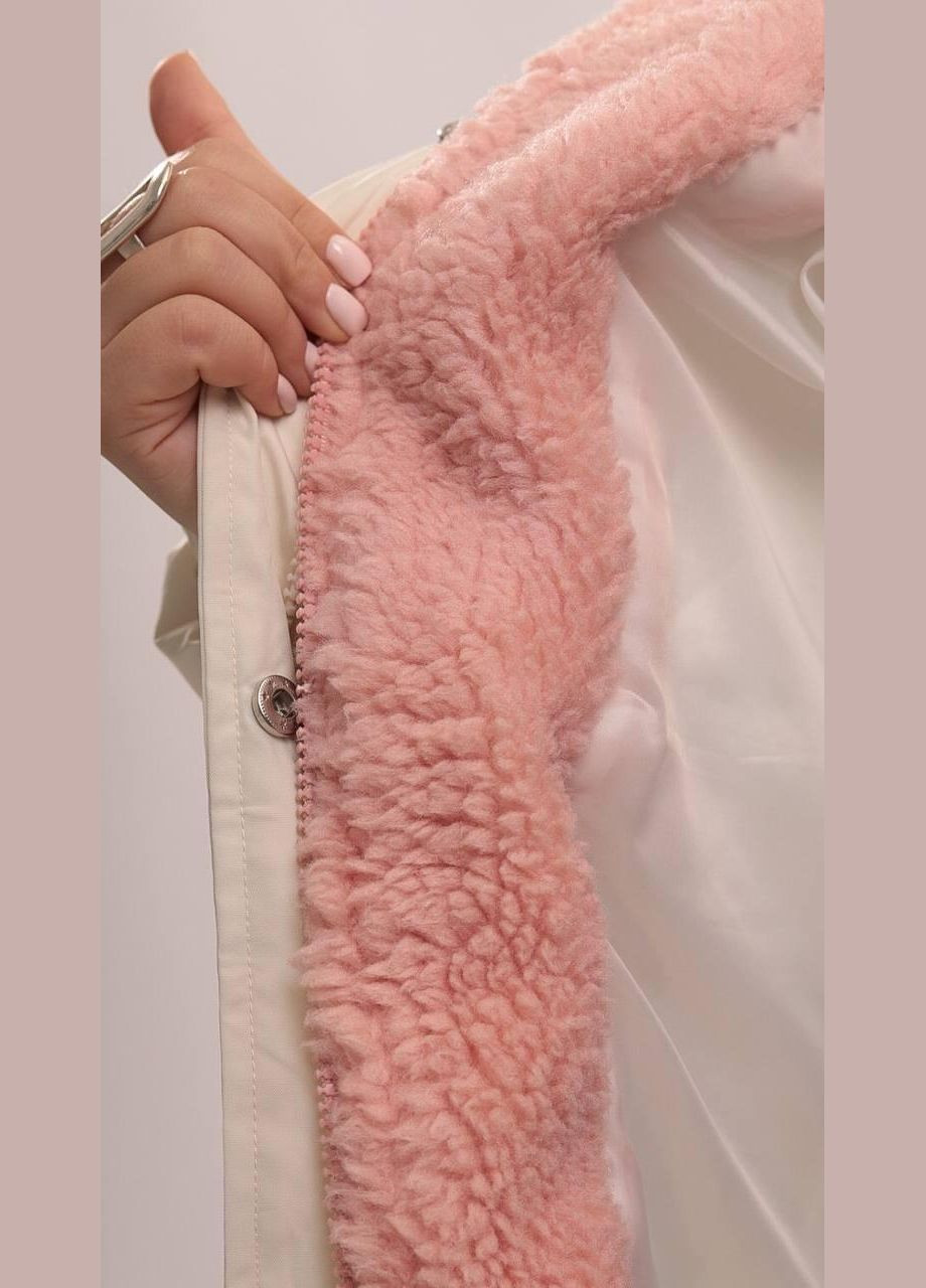 Молочна зимня куртка жіноча зимова молочна No Brand Зимові