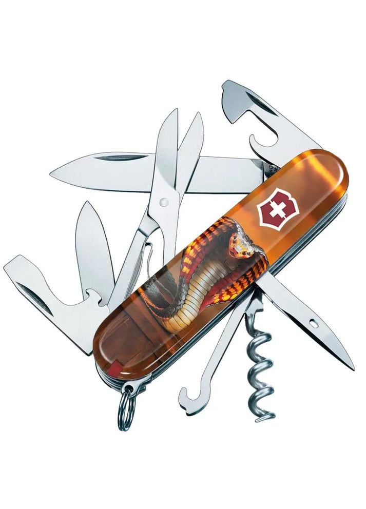Ніж Swiss Army Climber Zodiac. Полум’яна кобра Victorinox (316437505)