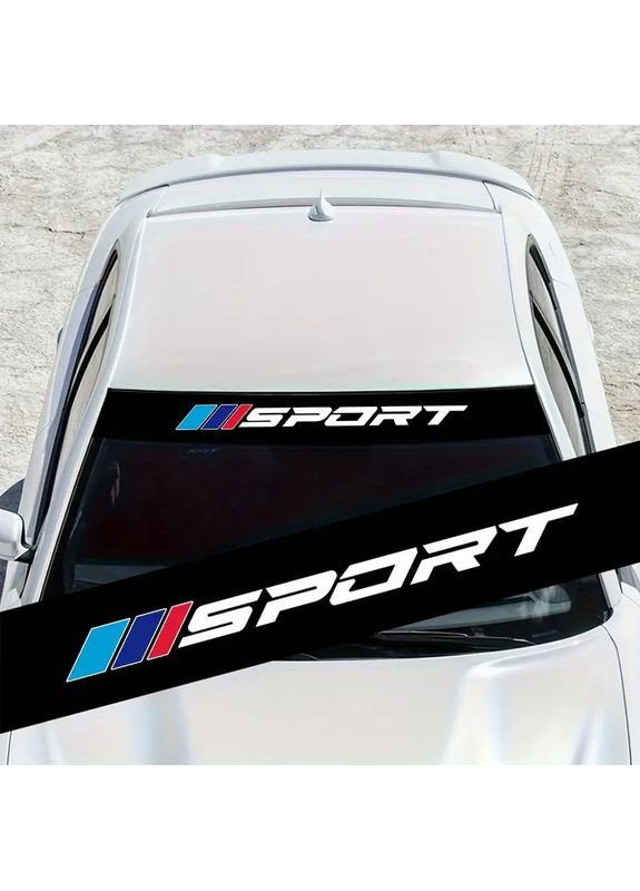 Наклейка на лобове скло 3D TUNING STUDIO Спорт Sport 1350х210х0.15мм No Brand (362499740)