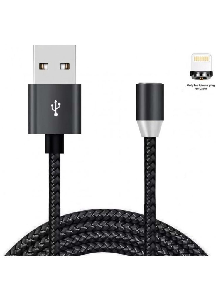 Дата кабель (m448200) XoKo USB 2.0 AM to Lightning 1.2m Magneto black (367063428)
