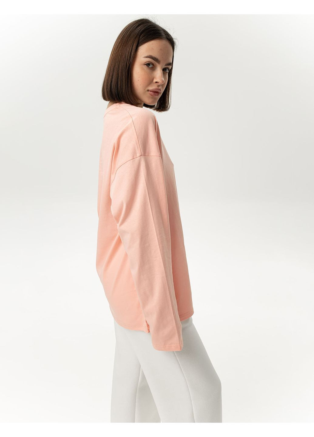 Унісекс лонгслів оверсайз котон (0012700BEL3XL) Casual Trend №127 - (361029257)