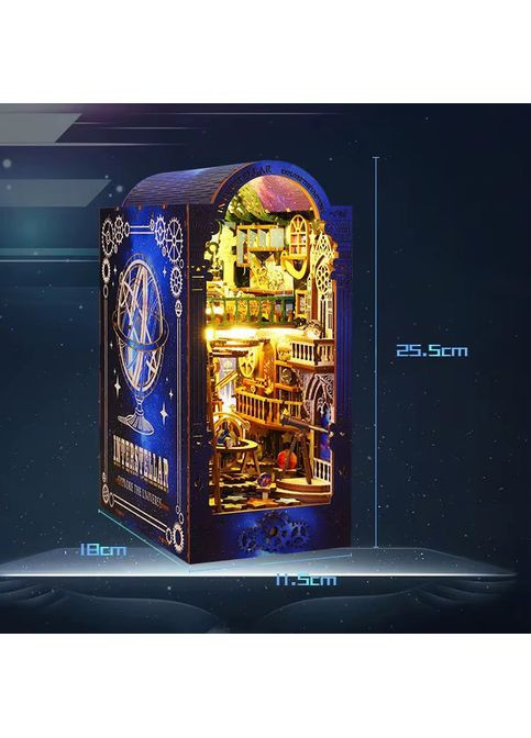 3D конструктор Румбокс со световыми эффектами "Межзвездные исследования" конструктор Room Box кукольный домик своими руками BB (360867018)