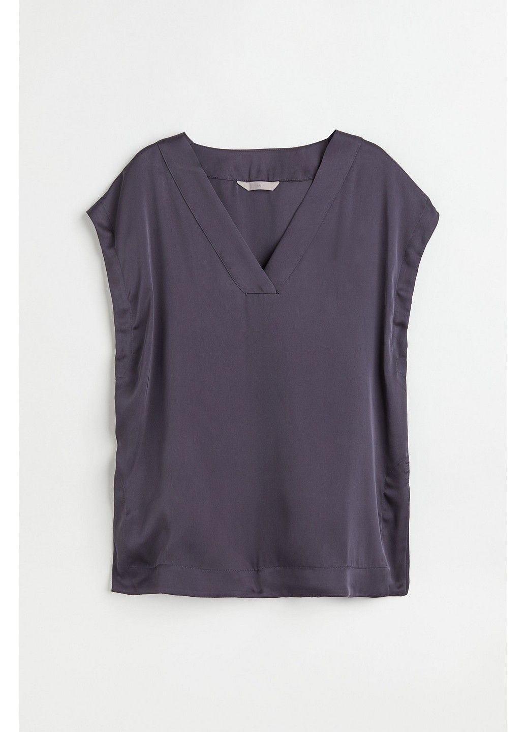Темно-серая летняя блуза с микро-дефектом H&M