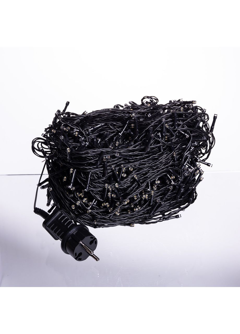 Гирлянда Рождественская фея уличная 100 (м) 1000 LED черный провод Желтый CF1000L100MBY Jooki (366037815)