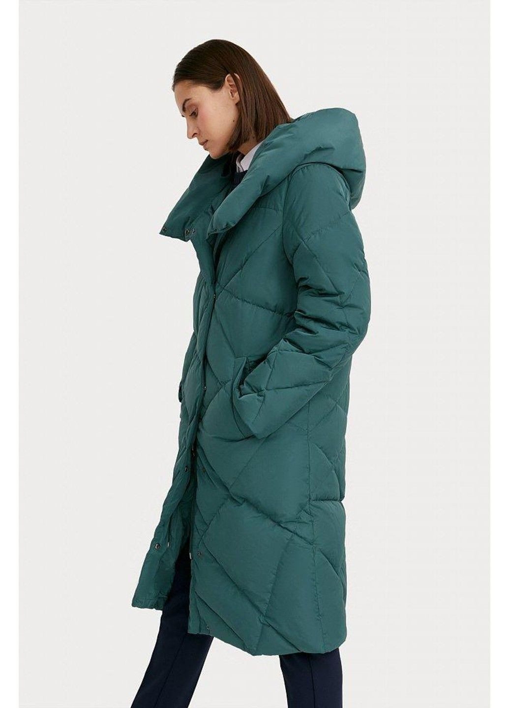 Зеленый зимний Пуховик Finn Flare