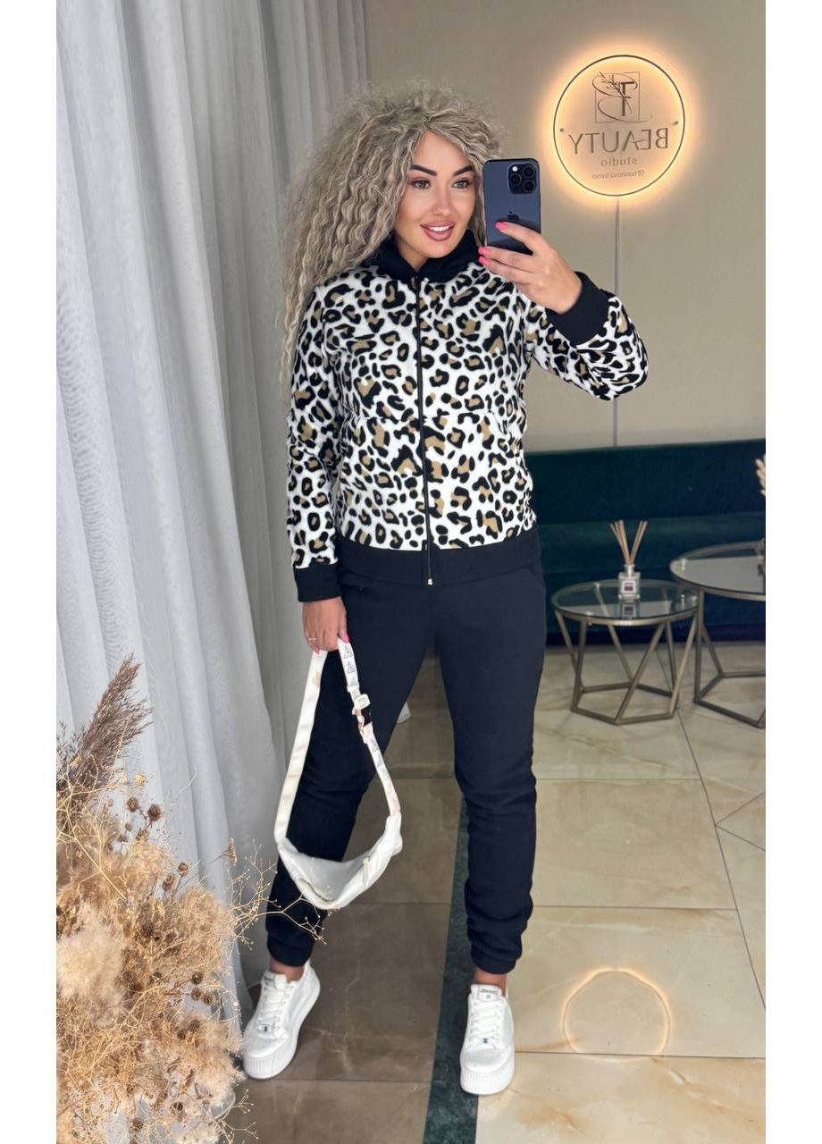 Костюм флісовий кофта з капюшоном та штани з кишенями Україна (355262145)