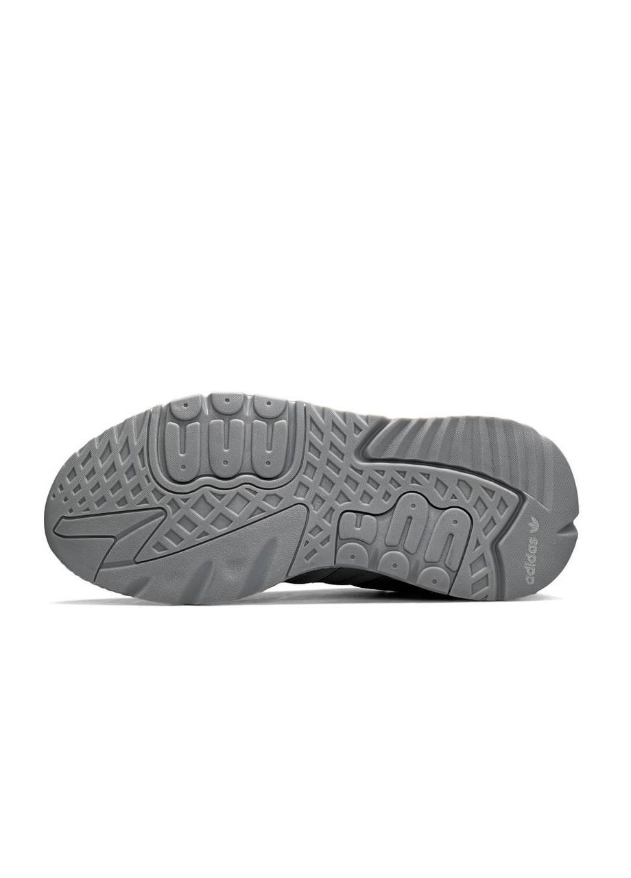 КРОССОВКИ ЖЕНСКИЕ ADIDAS NITE JOGGER GREY АДИДАС НАЙТ ДЖОГЕР СЕРЫЕ No Brand серые демисезоны (391064408)