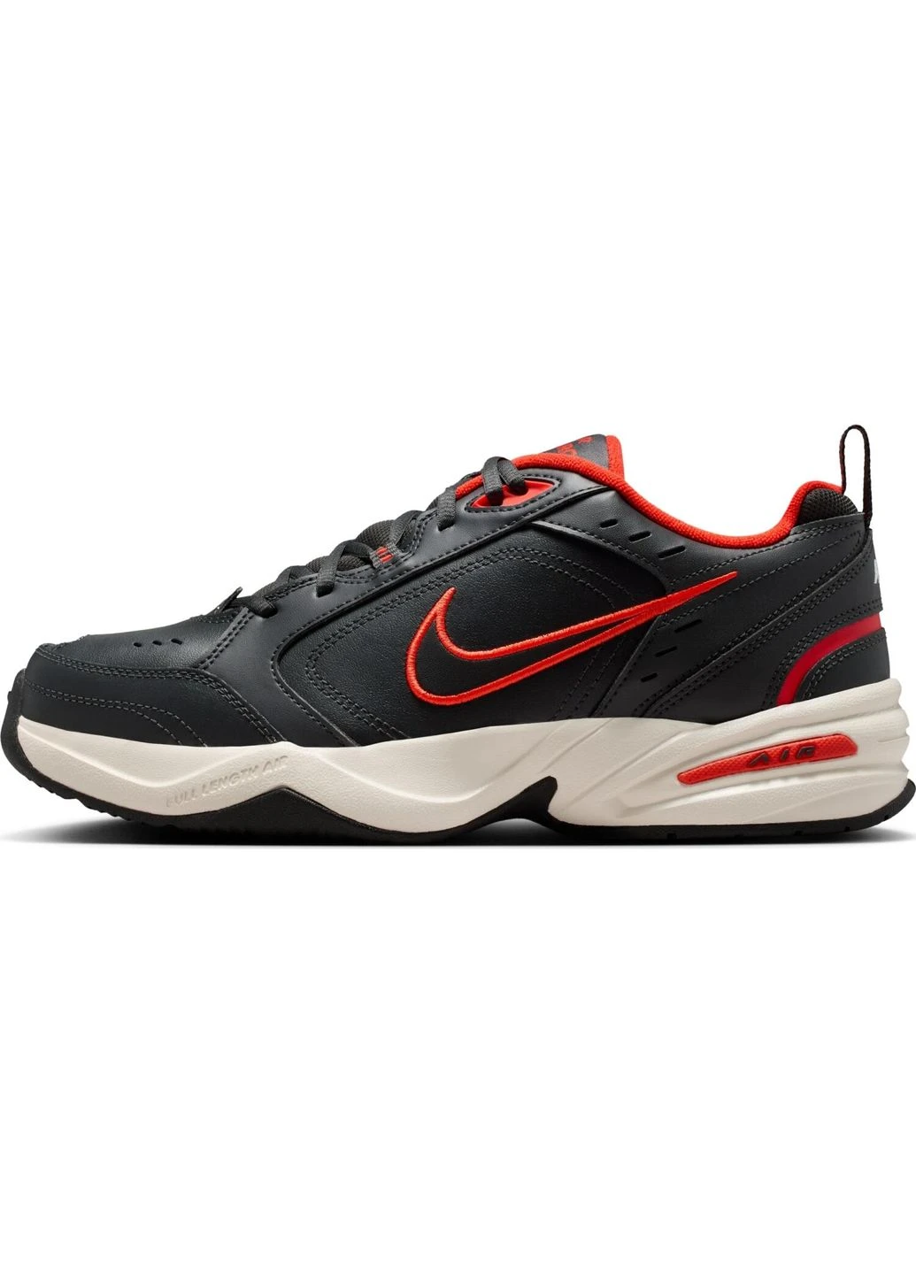 Чорні кросівки чорно-червоні 415445-003 Nike AIR MONARCH IV