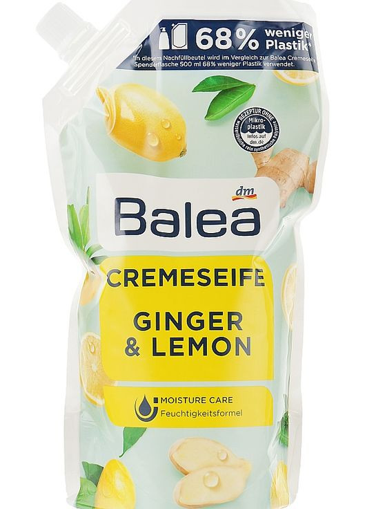 Крем-мыло для рук с имбирем и лимоном Ginger & Lemon Cream 500ml (850880-31509) Balea (368661897)