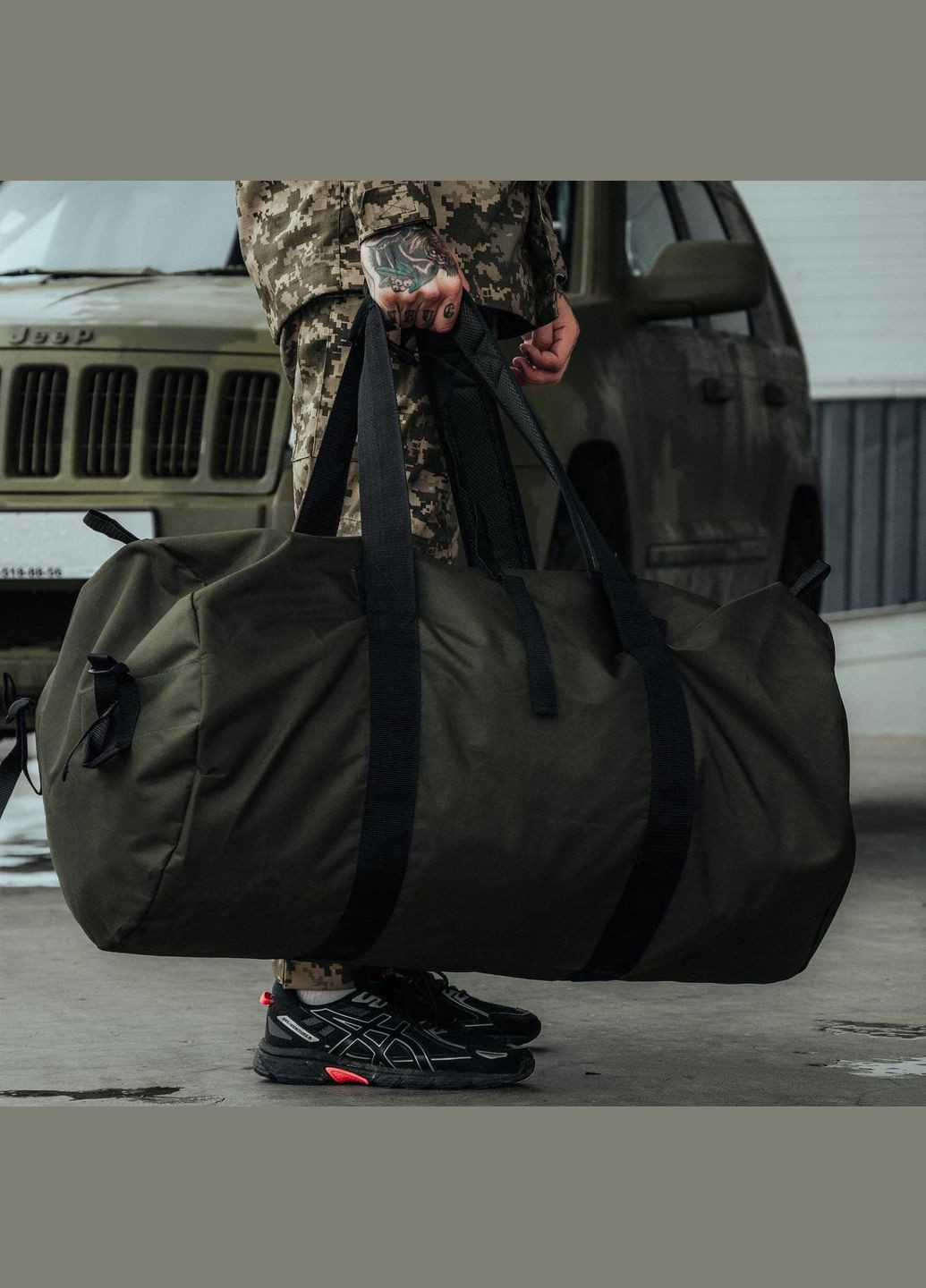 Баул транспортний тактичний 90лOlive No Brand (315881529)