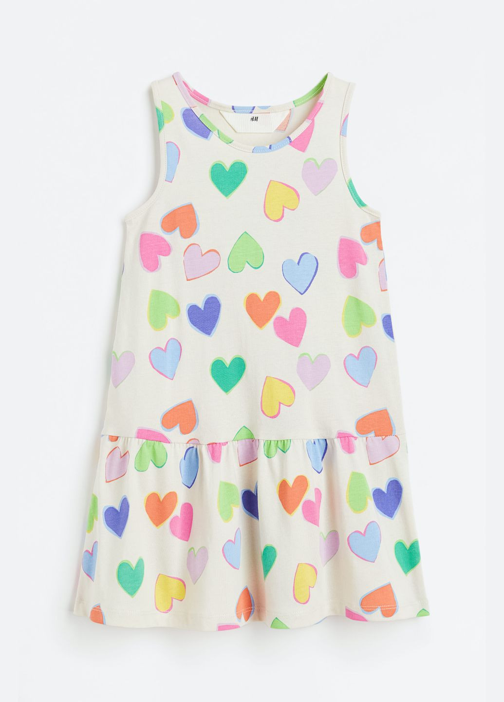 Комбинированное платье из хлопка H&M (329934209)