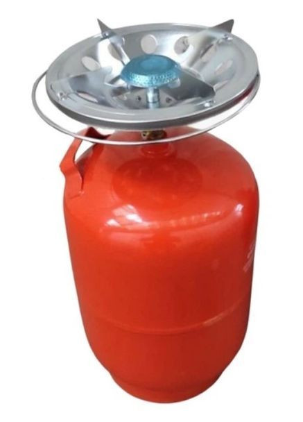 Газовий балон Eurocamping 8 л комплект з посиленою пальником для кемпінгу та відпочинку (2104618950) No Brand (373220761)