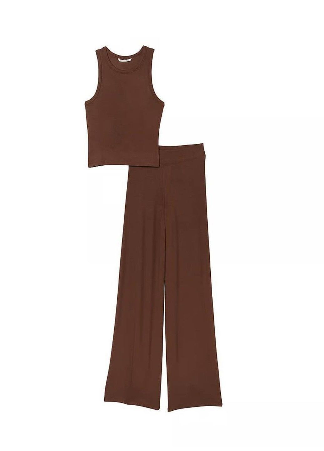 Коричнева всесезон піжама модал modal dark brown tank long pajamas Victoria's Secret