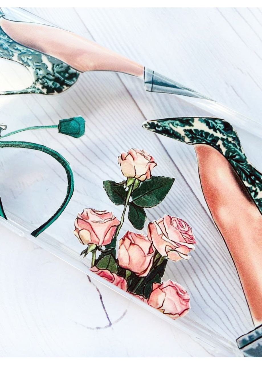 Прозрачный чехол на Samsung Galaxy S22:: Туфельки и цветы (принт 225) Creative (360680563)