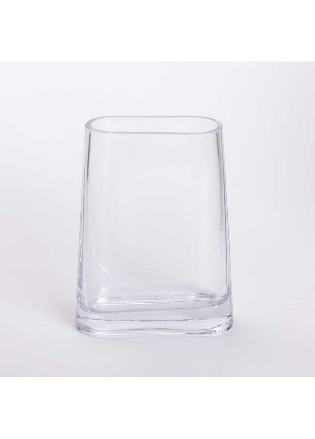 Ваза декоративна Flower Season в мінімалістичному стилі овальна 21 см прозора HP-10-7 No Brand (358885687)