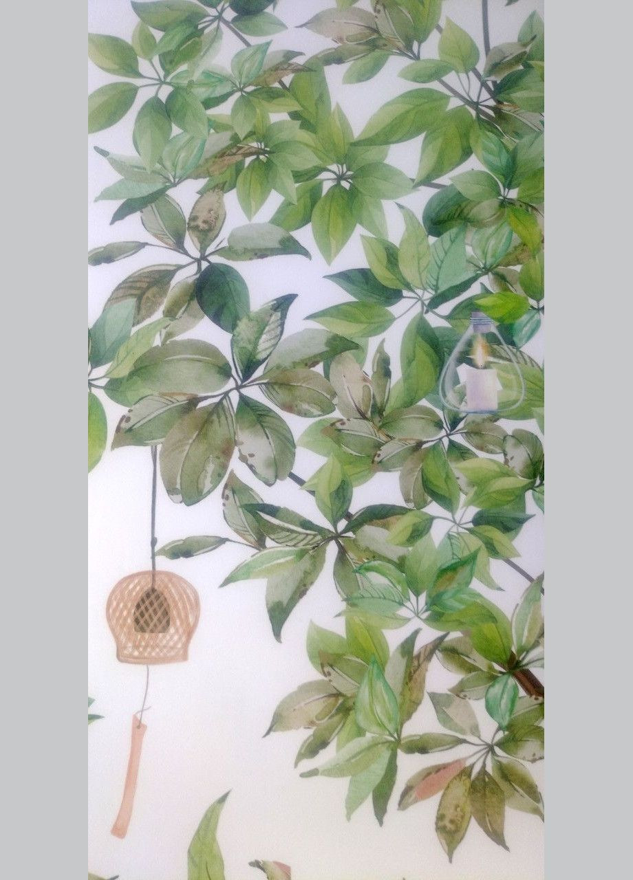 Виниловая наклейка на стену Коты на табуретке возле дерева (лист 60 х 90 см) Б55-2 No Brand (302242234)