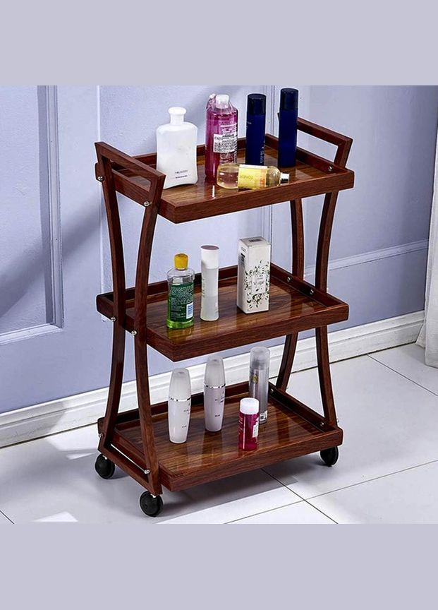 Этажерка из дерева для ванной на колёсиках Транамали савоярди (АБТ-009915) No Brand (328208945)