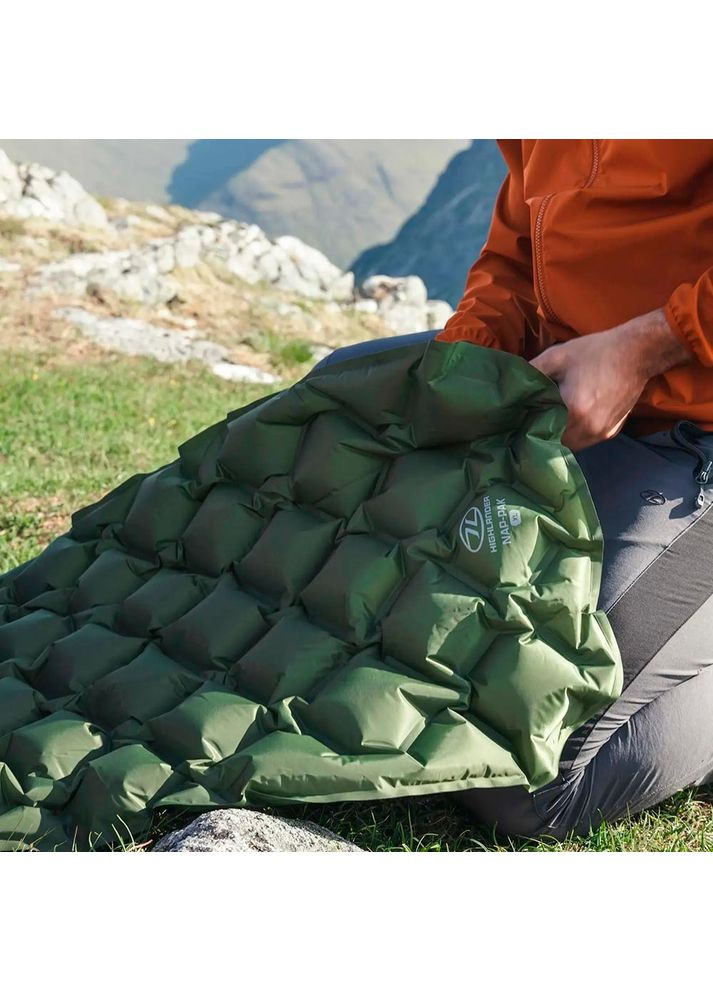 Килимок Nap-Pak Inflatable Sleeping Mat XL 5 cm Olive (AIR073-OG) Highlander (325260448)