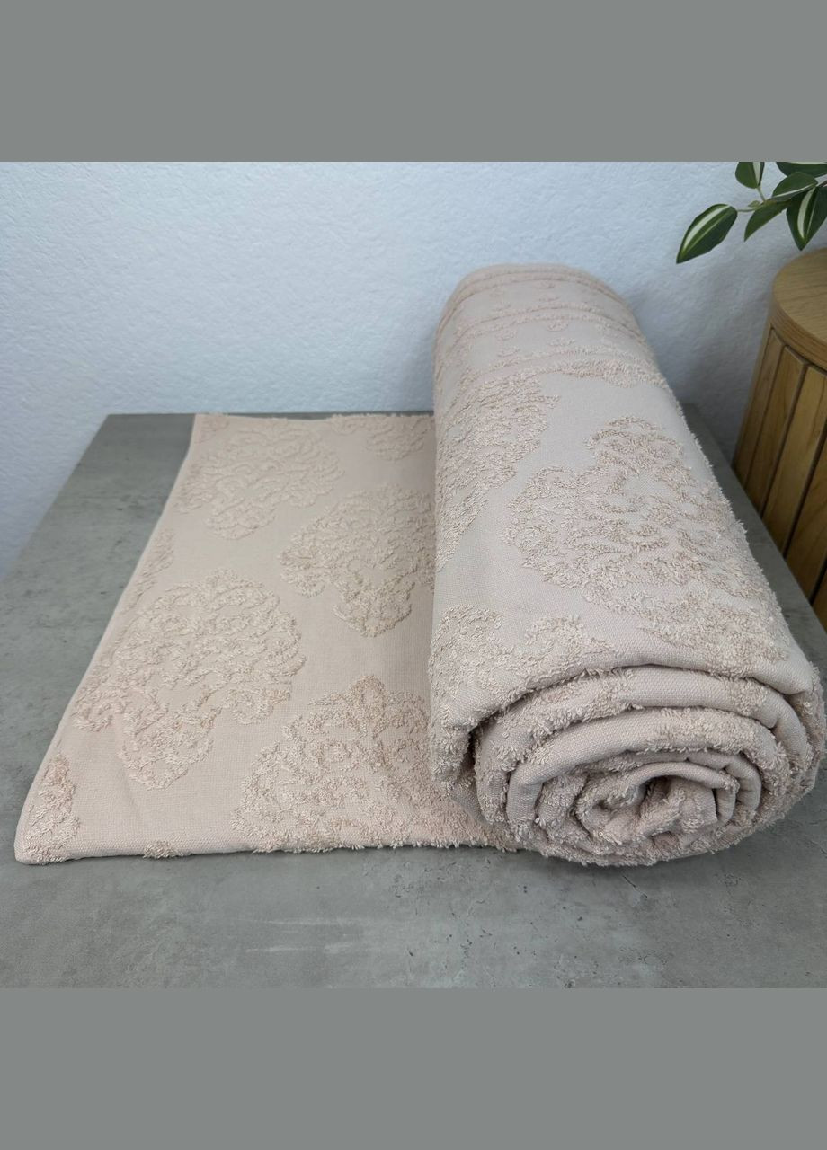 Простирадло-покривало жаккардове махрове 100% Бавовна 190x200см 400г/м2 ( ) GM Textile (303499604)