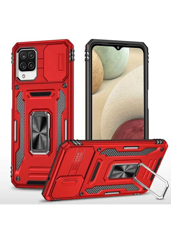 Ударостійкий чохол Camshield Army кільце для Samsung Galaxy M53 5G Червоний Epik (372499094)