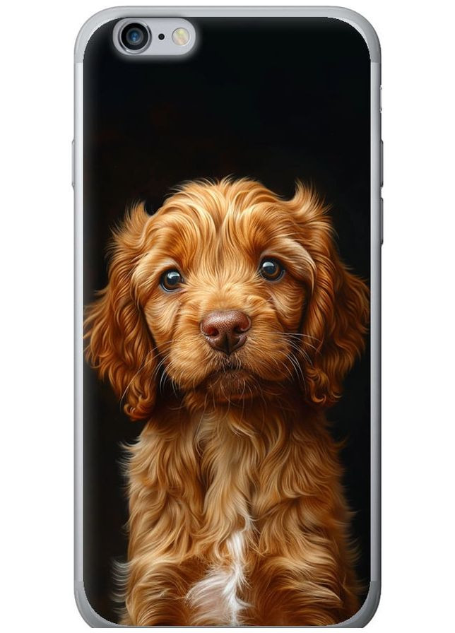 Силиконовый чехол 'Cocker spaniel на черном фоне' для Endorphone apple iphone 6 plus (292314932)