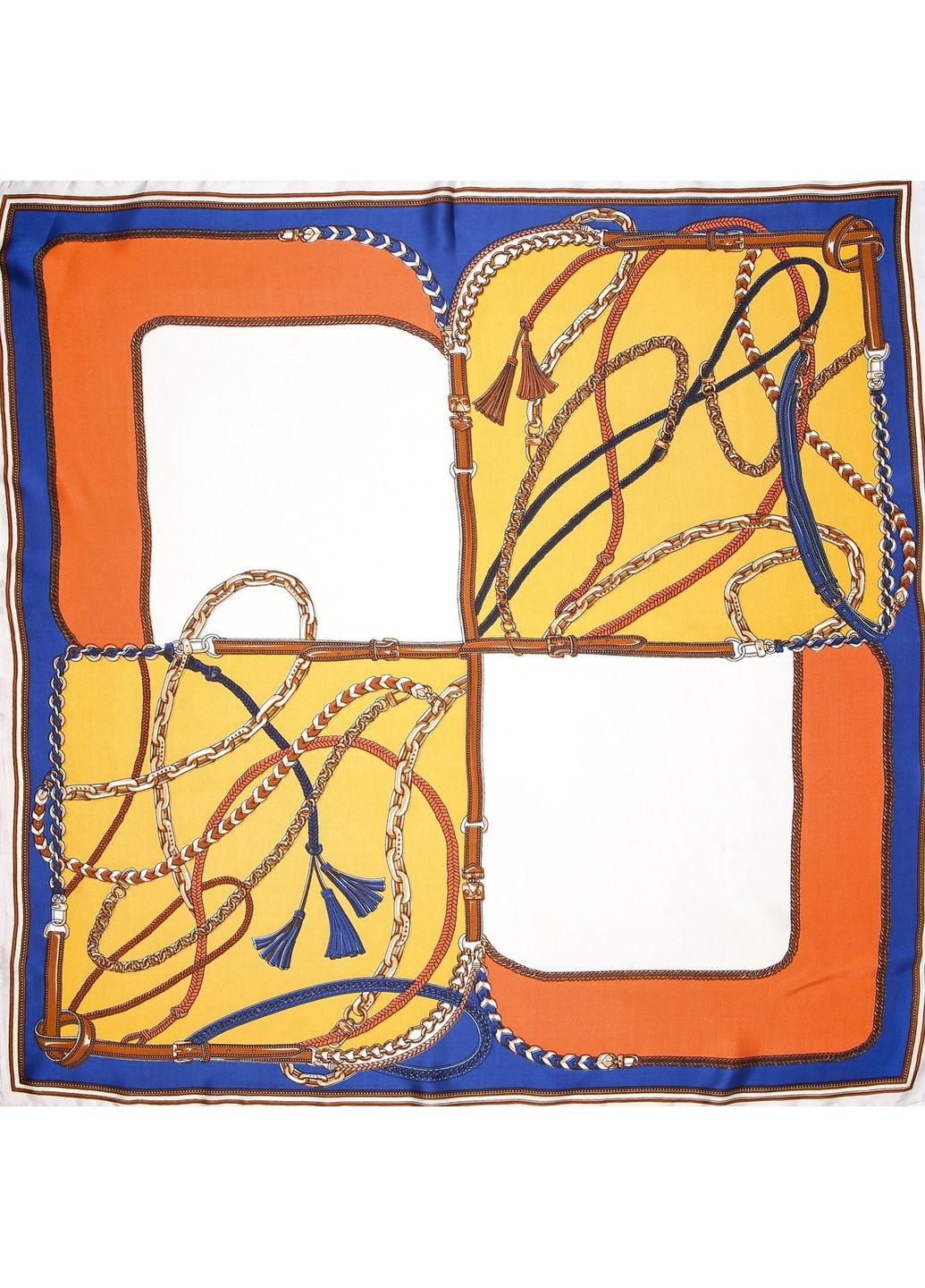 Платок женский с принтом атлас разноцветный МАРСАЛА LuckyLOOK 747-852 (324741733)