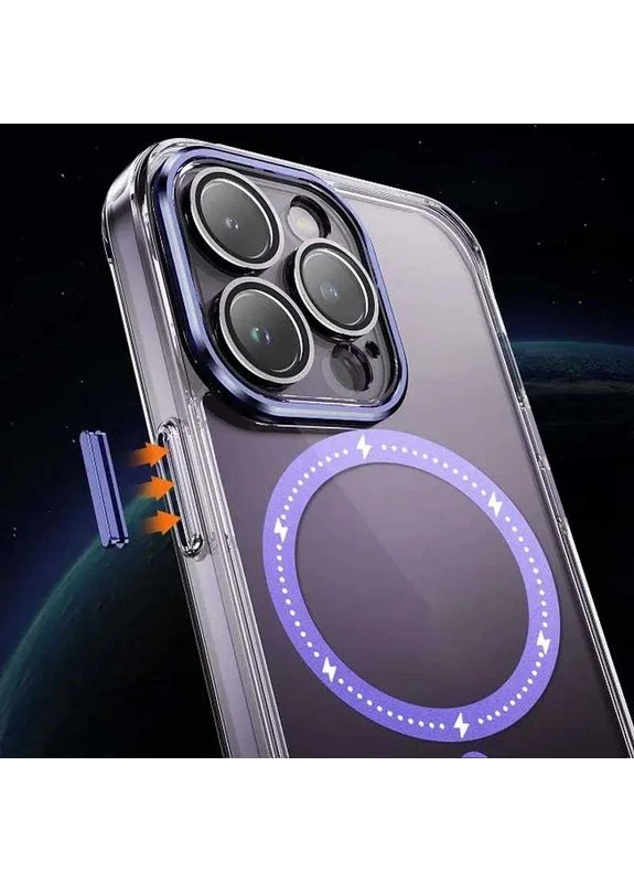 Чехол накладка MagSafe для Apple iPhone 12 Pro Max TPU+PC фиолетовый No Brand (402068708)