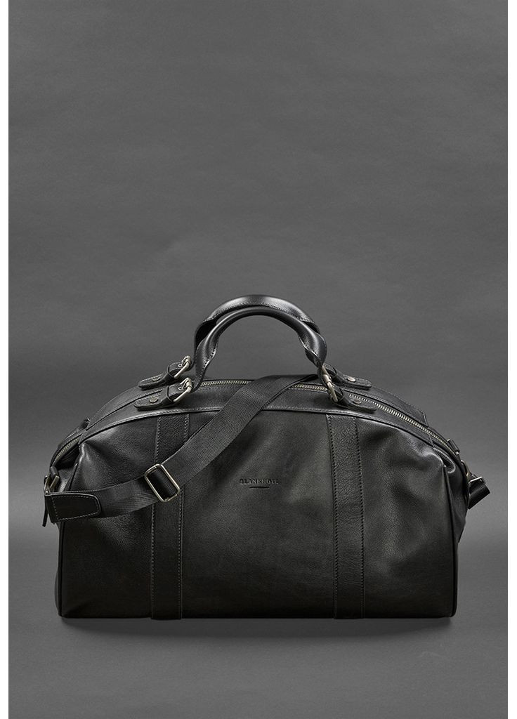 Кожаная дорожная сумка Люкс Черная BlankNote (348359225)