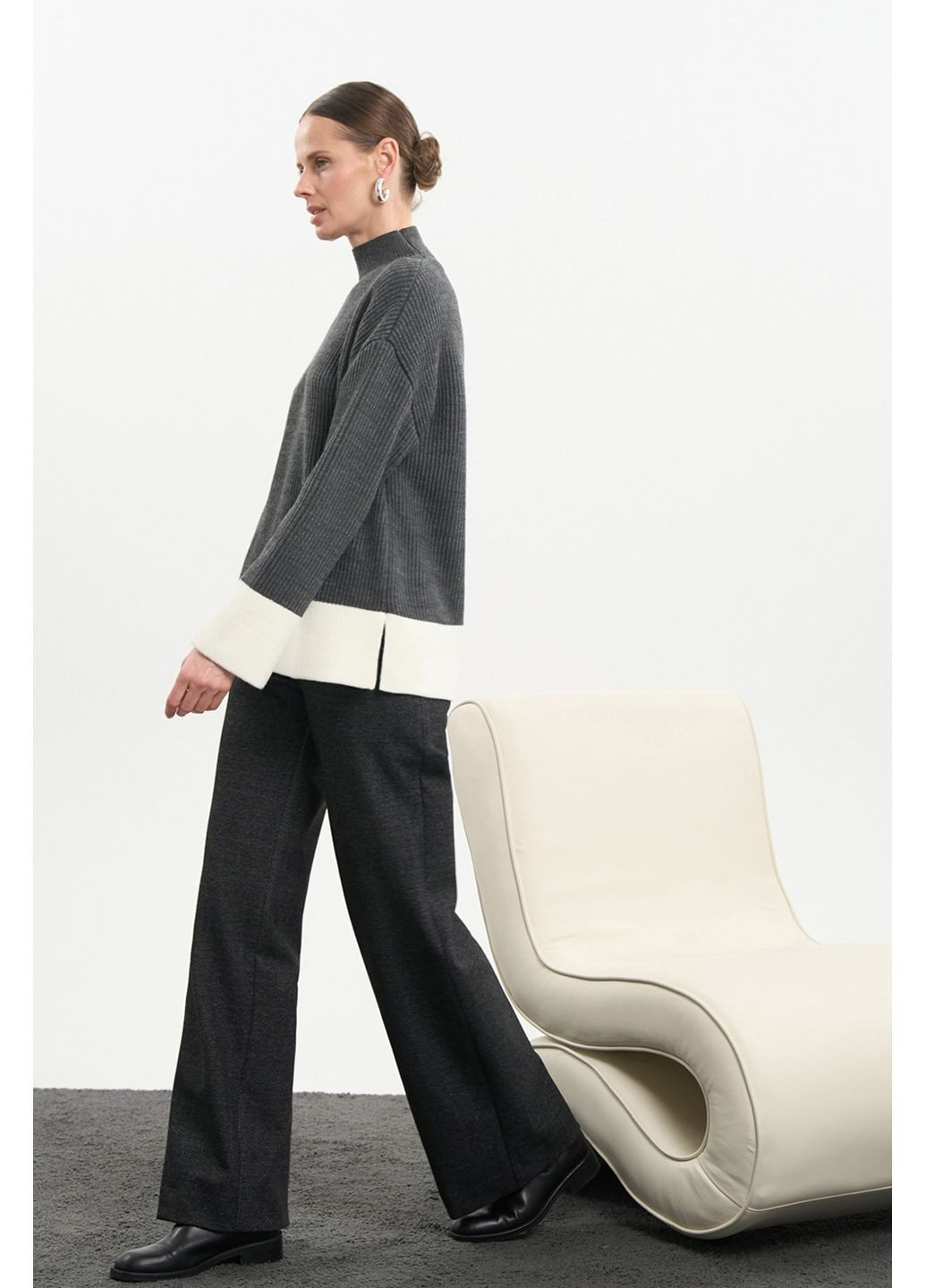 Темно-серый свитер 2823 Triko Bakh