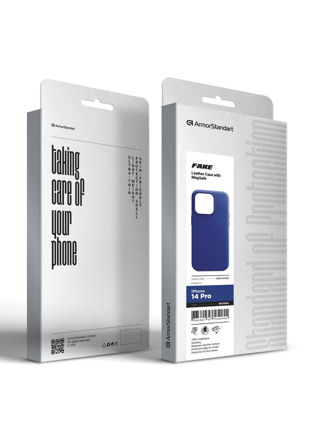 Панель FAKE Leather Case для Apple iPhone 14 Pro Wisteria (ARM64460) ArmorStandart (260409997)