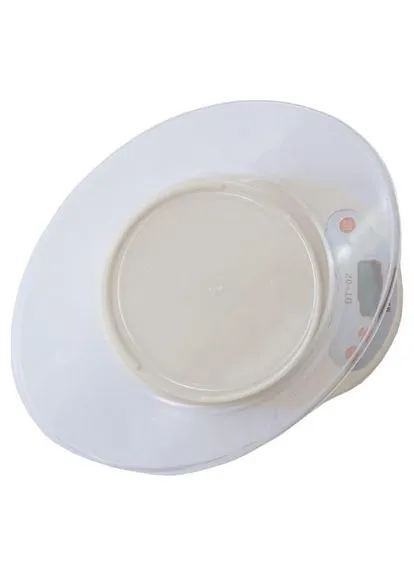 Электронные Кухонные Весы с чашей DT02 Белые Domotec (306716828)