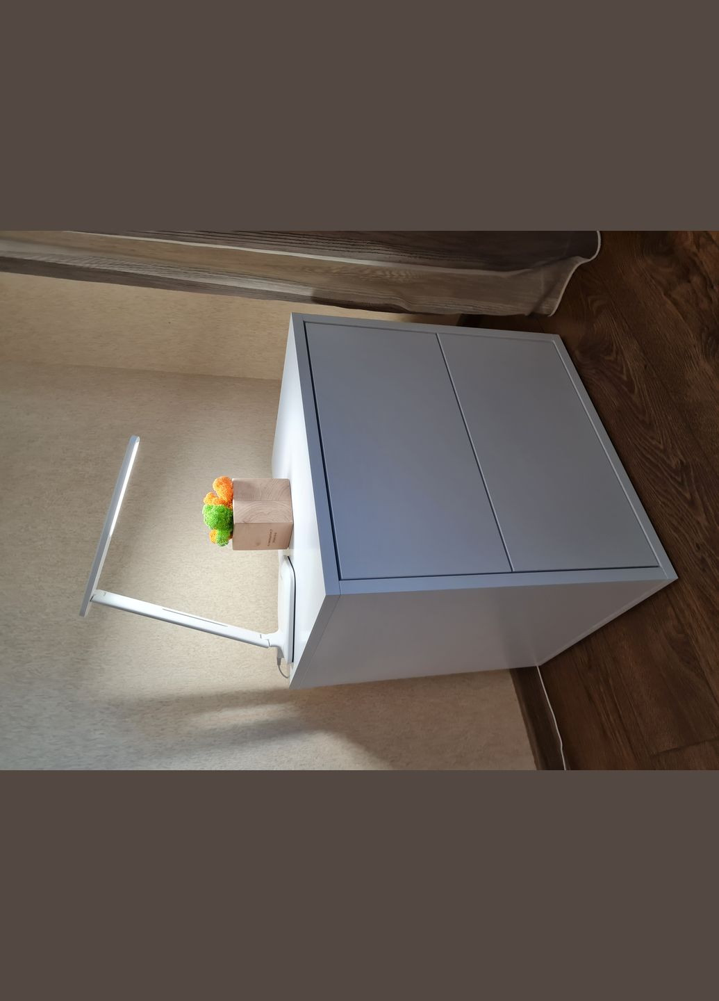 Прикроватная тумба 500х400х400мм Белая с двумя выдвижными ящиками No Brand Artus Room (335418715)