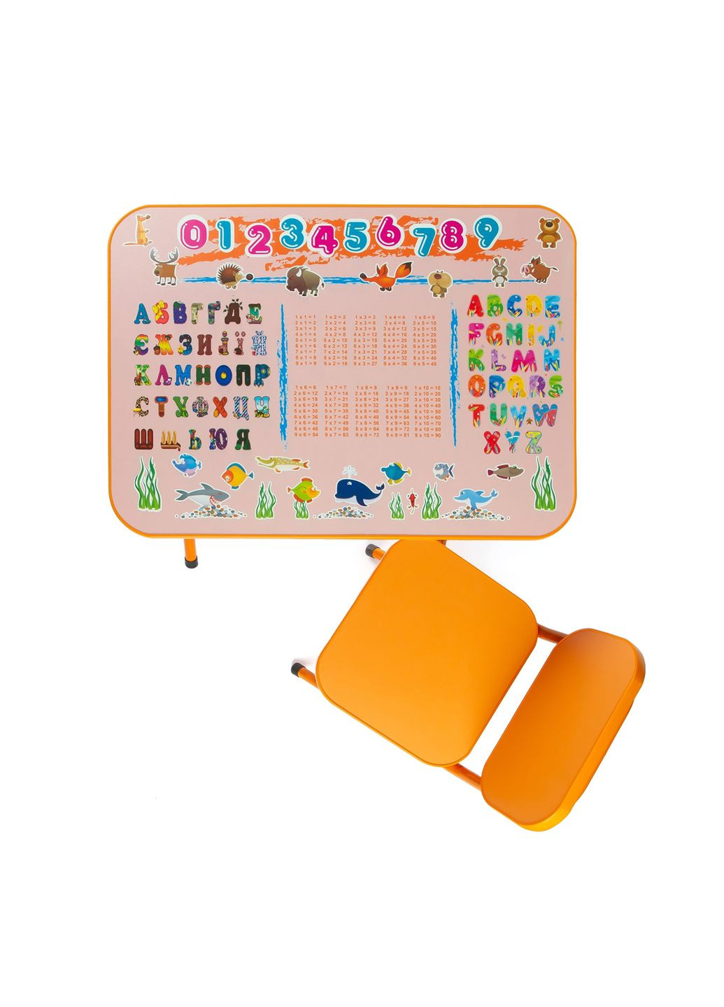Парта OMMI для навчання та ігор Абетка помаранчева (PT-31OR) Україна (365546580)