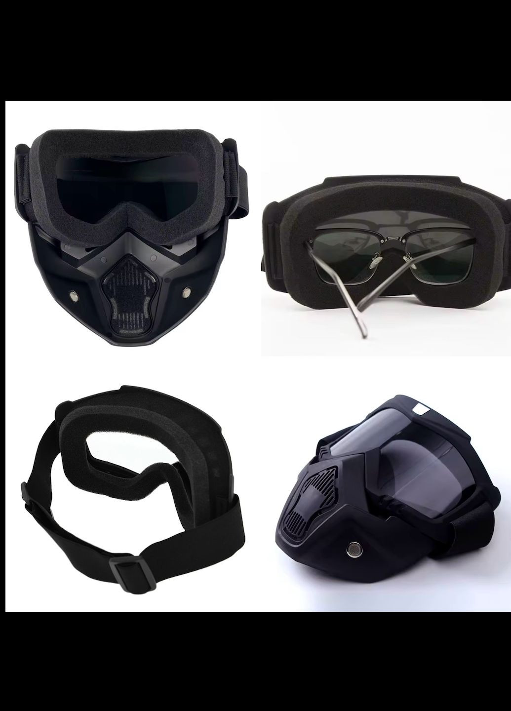 Окуляри 2 в 1 захисна "Трансформер" для екстремального спорту No Brand Маска (304640189)