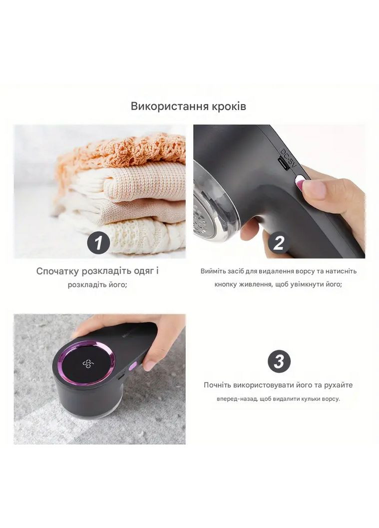 Машинка для стрижки колтунцев аккумуляторная с дисплеем C009 No Brand (362027663)