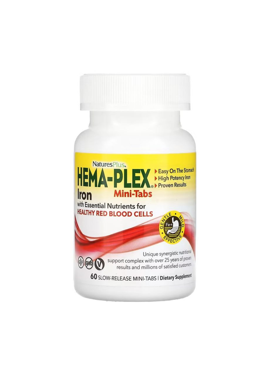Hema-Plex - 60 mini-tabs Nature's Plus (369396237)