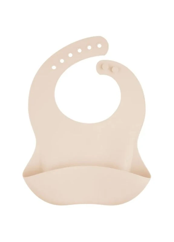 Нагрудник силиконовый с кармашком, кремовый (51/030_cre) Canpol Babies (396937592)