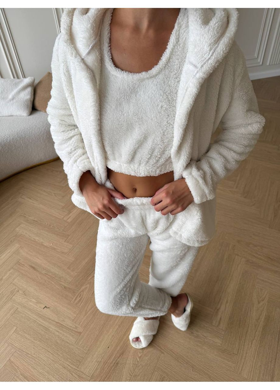 Молочна всесезон жіноча піжама No Brand